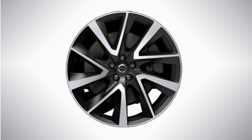 21" 5-V Spoke Black Diamond Cut Alloy Wheel - 1014