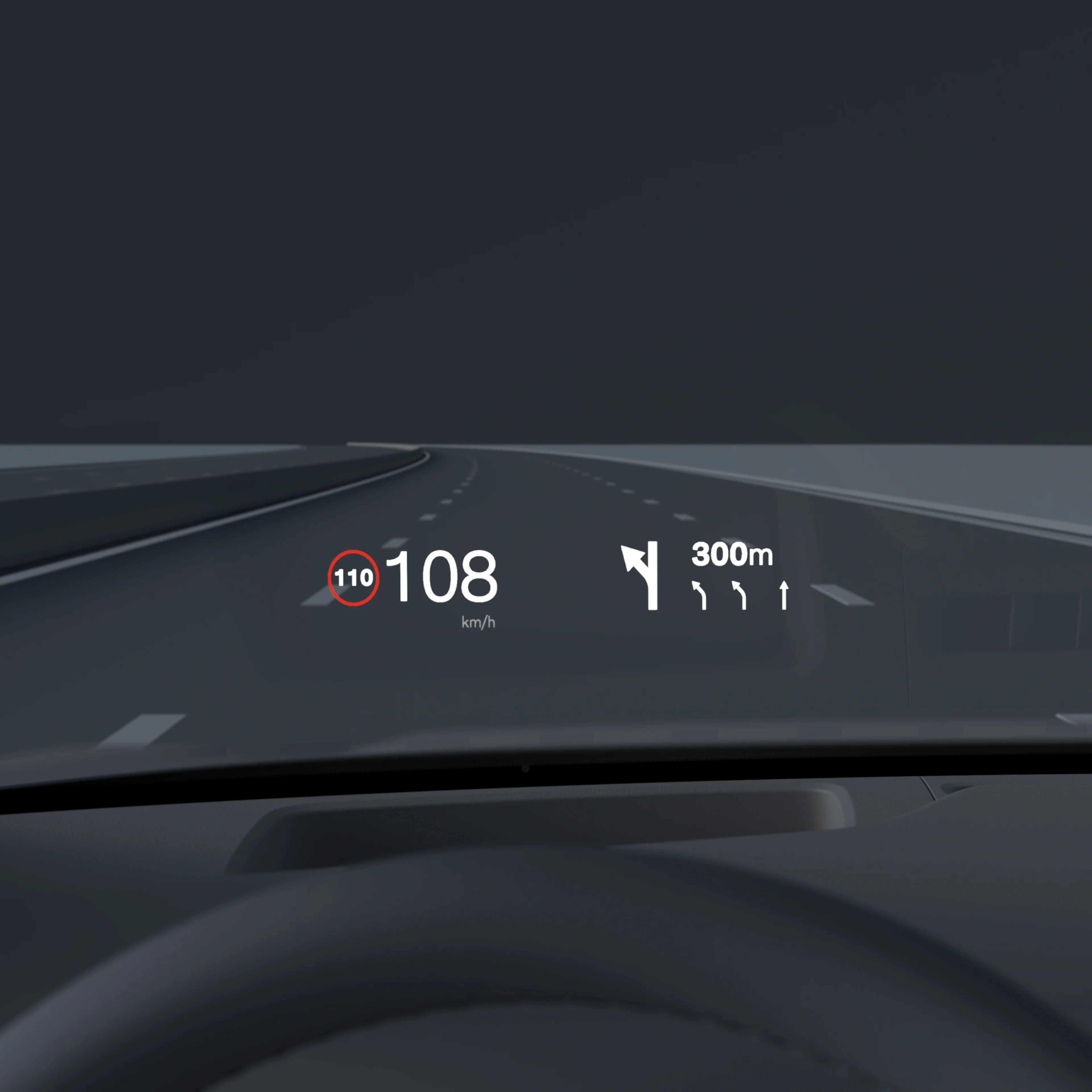 13.2-inch head-up display Image