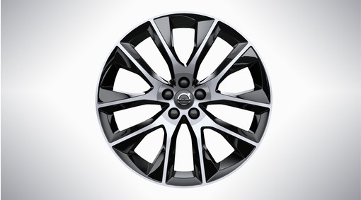 20" 10-Spoke Black Diamond Cut Alloy Wheel - 226
