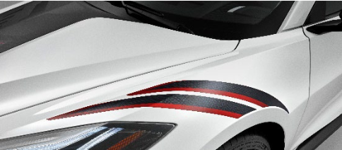 Decal Pack - Fender Hash Marks in Carbon Flash with Edge Red Accents