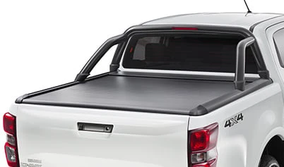 Satin Black Sports Bar For Electric Retractable Roller Tonneau Cover