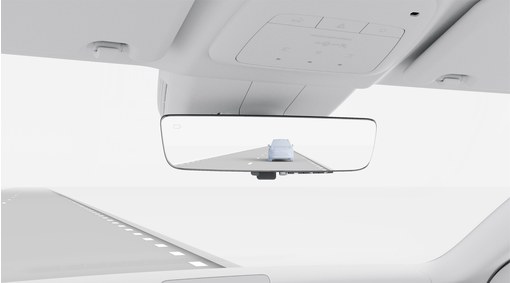 Digital interior rear view mirror