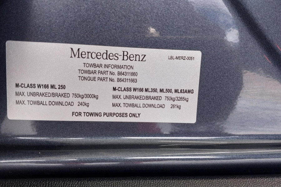 2012 Mercedes-Benz M-class W166 ML350 BLUETEC Wagon Image 17