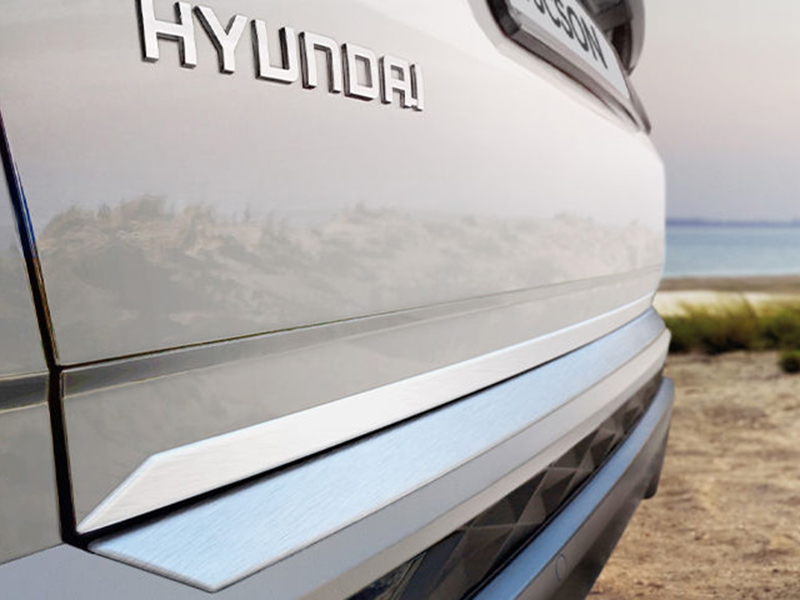 Tailgate trim line - brushed alloy