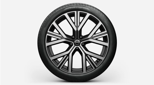 Complete wheels, 22" 5-Y Spoke Glossy Black Diamond Cut - 1298
