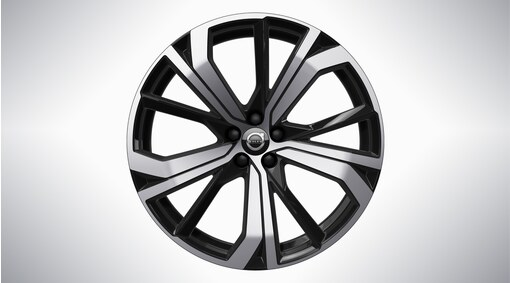 21" 5-Double Spoke Black Diamond Cut - 1187