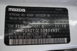 2016 MY17 Mazda BT-50 UR0YG1 4x4 3.2L Dual Cab Pickup GT Utility - dual cab