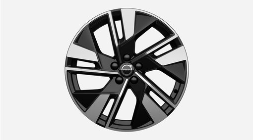 19" 5-Double Spoke Glossy Black Diamond Cut- 1299