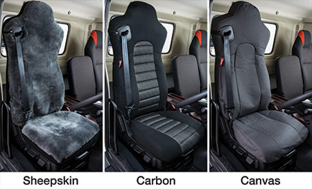 Seat Covers - Sheepskin, Canvas & Carbon (Standard Cab), (Wide Cab)