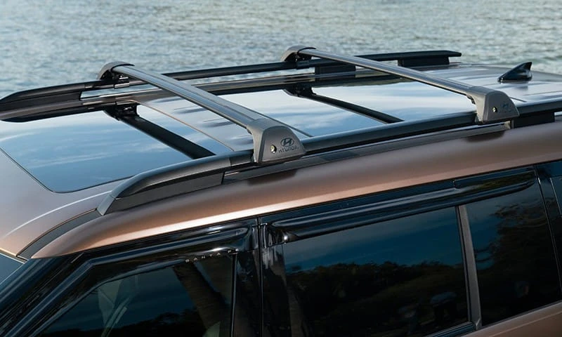 Hyundai genuine roof racks | flush