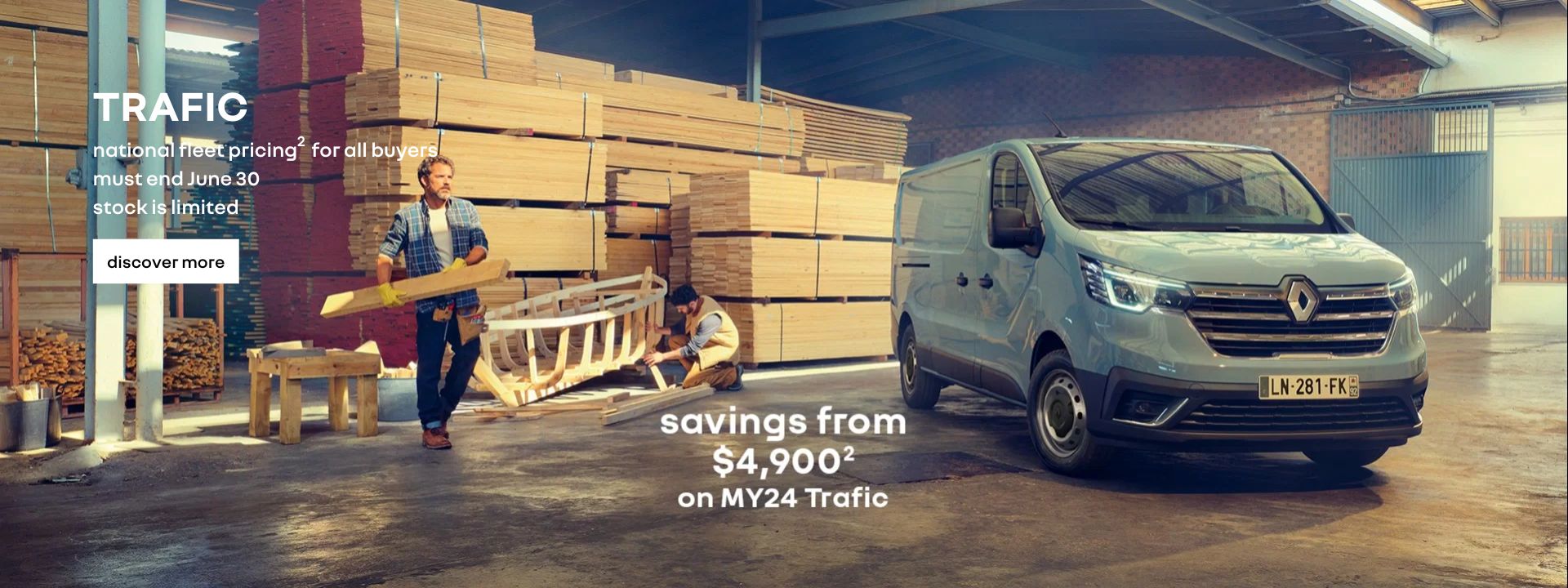 Trafic. National fleet pricing for all buyers
