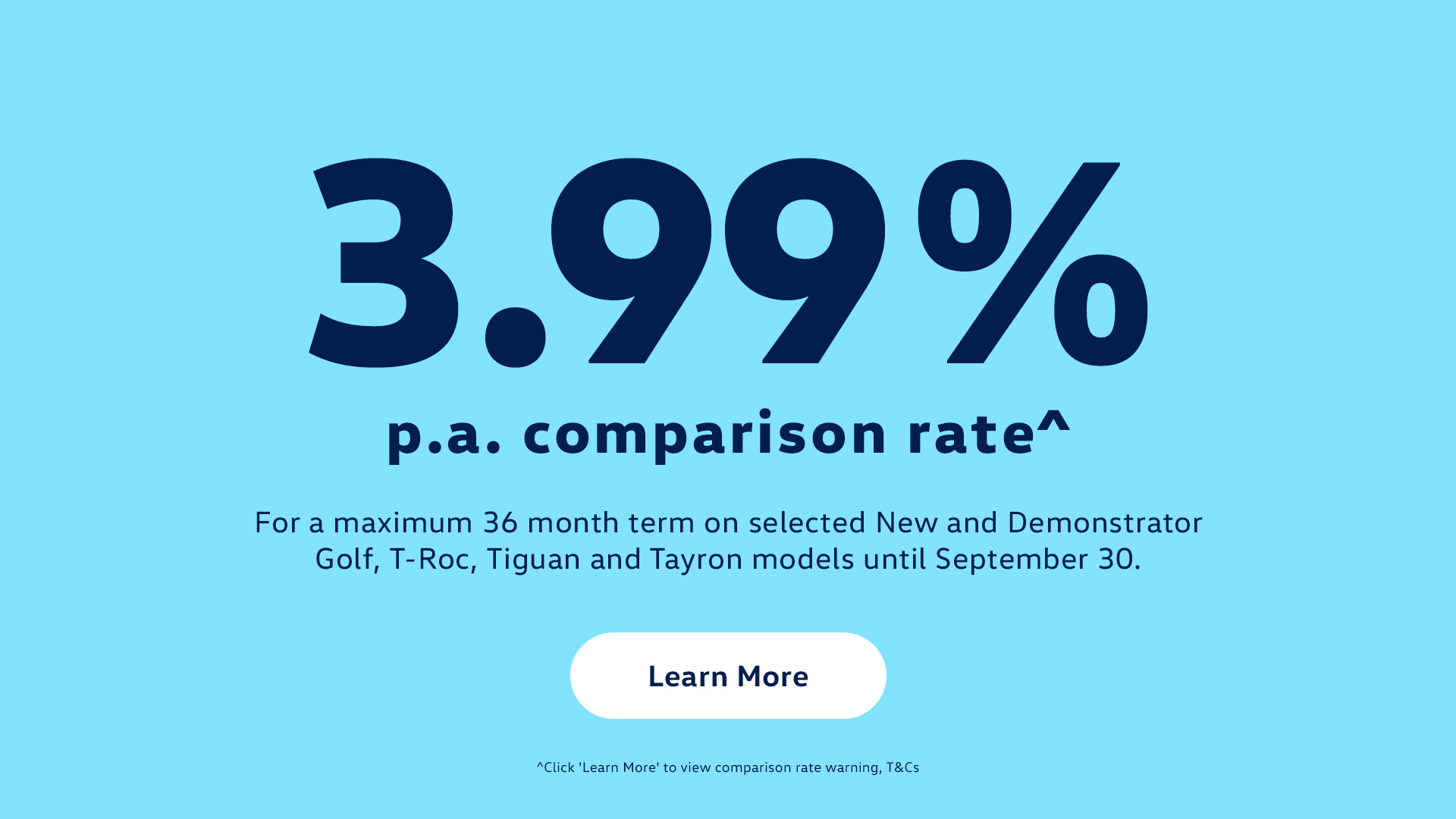 3.99% p.a Comparison Rate