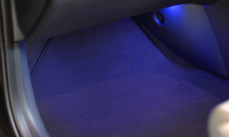 Front interior footwell lighting | blue