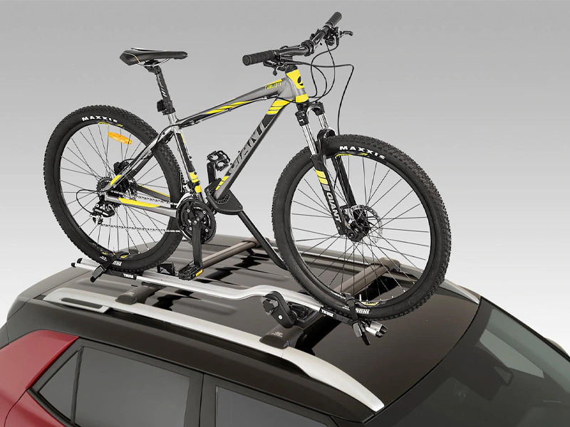 Bike carrier wheel on