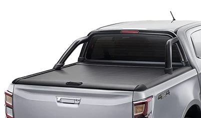 Satin Black Sports Bar For Manual Retractable Roller Tonneau Cover