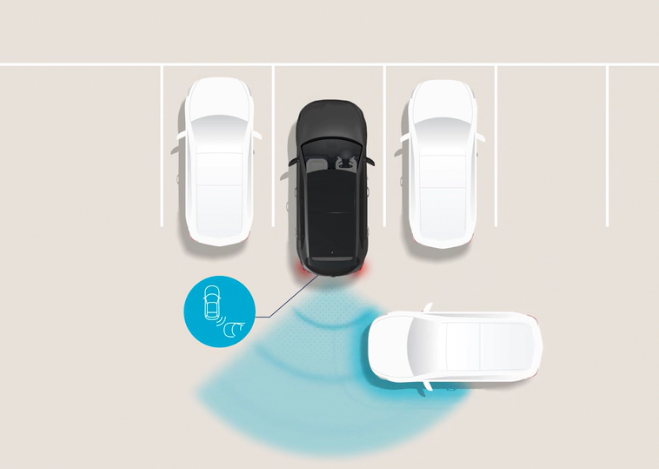 Rear Cross-Traffic Collision-Avoidance Assist (RCCA) Image