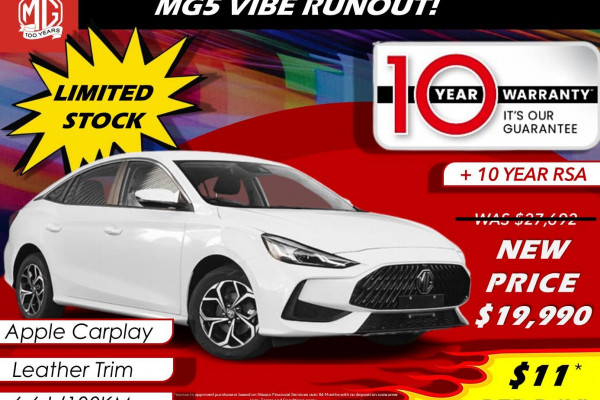 2023 MG MG5 AP32 Vibe Sedan