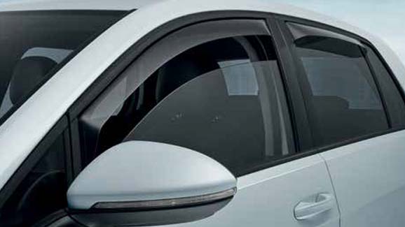 Slimline weathershields, front