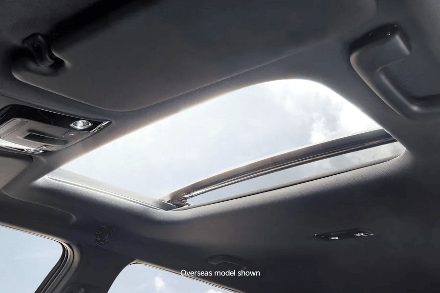 Wide sunroof