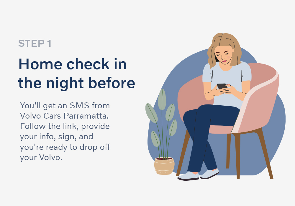 Step 1 Home check in the night before
