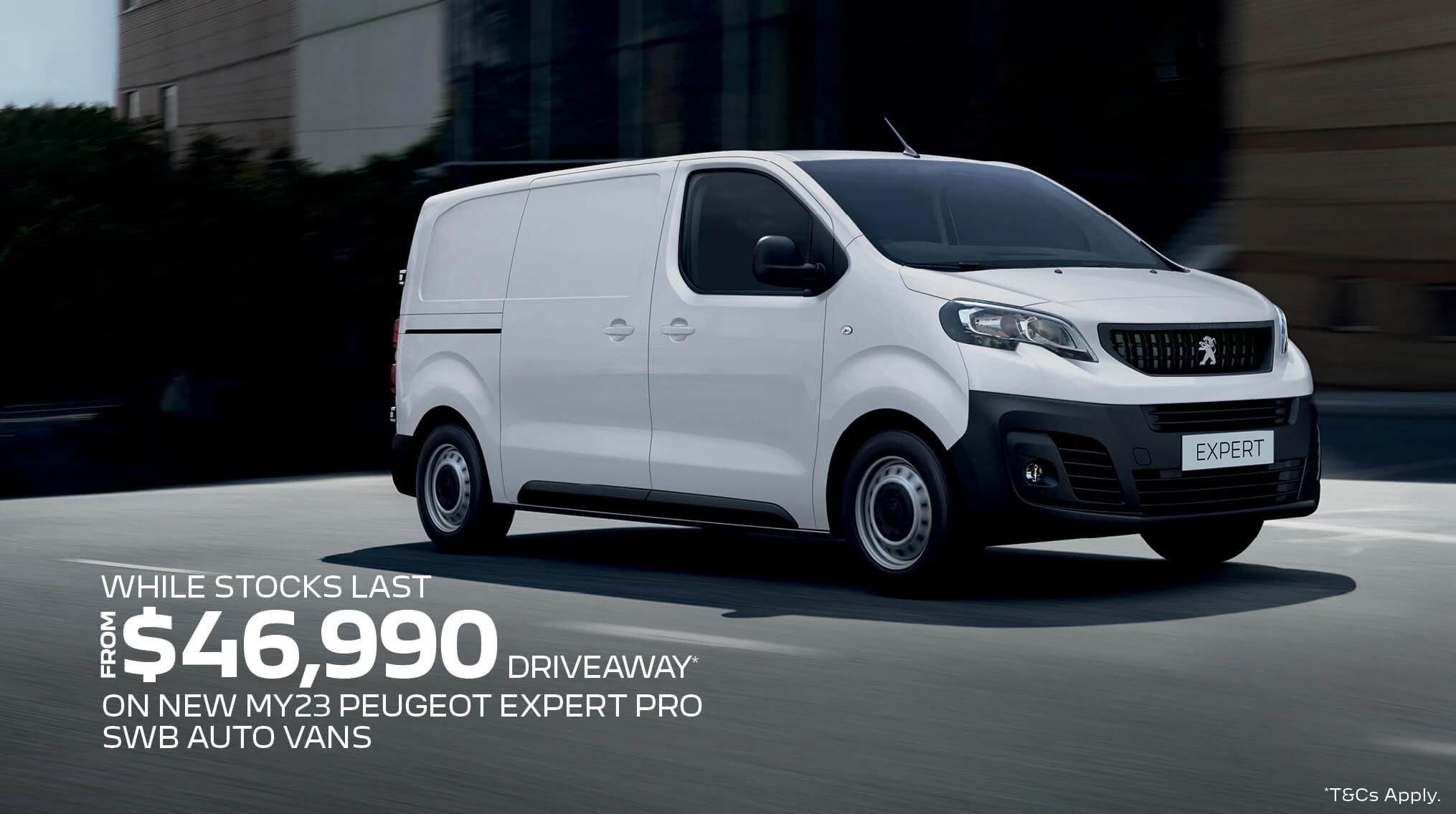 PEUGEOT EXPERT VAN DRIVEAWAY OFFER