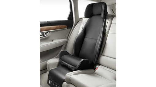 Padded upholstery for integrated booster seat