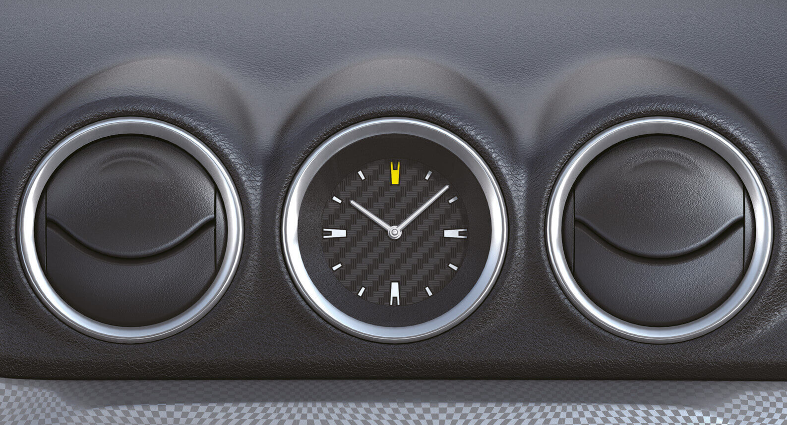 Vitara Centre Clock - Carbon