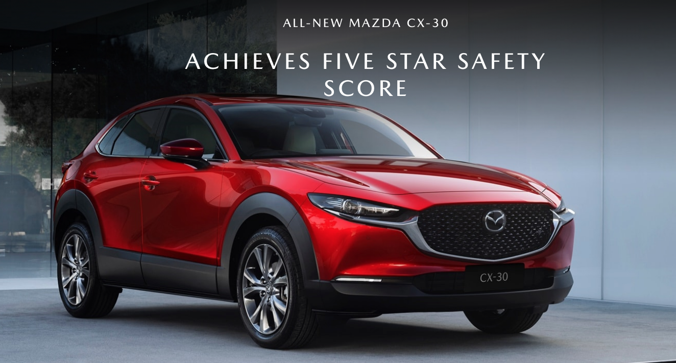All New Mazda CX-30 Achieves Five Star Safety Rating