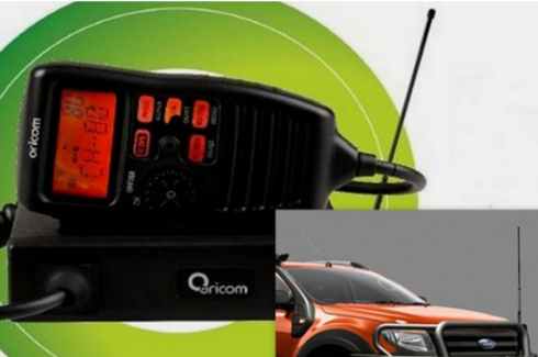 <img src="UHF CB Radio - Oricom - with antenna mount for bull bar fitment
