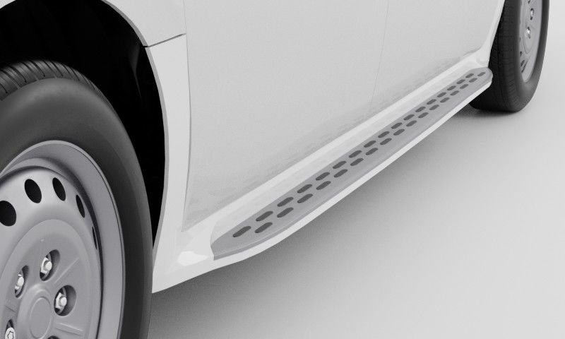 Integrated sidesteps - creamy white