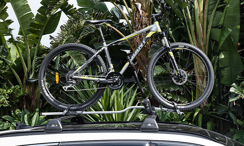 Bike carrier wheel on