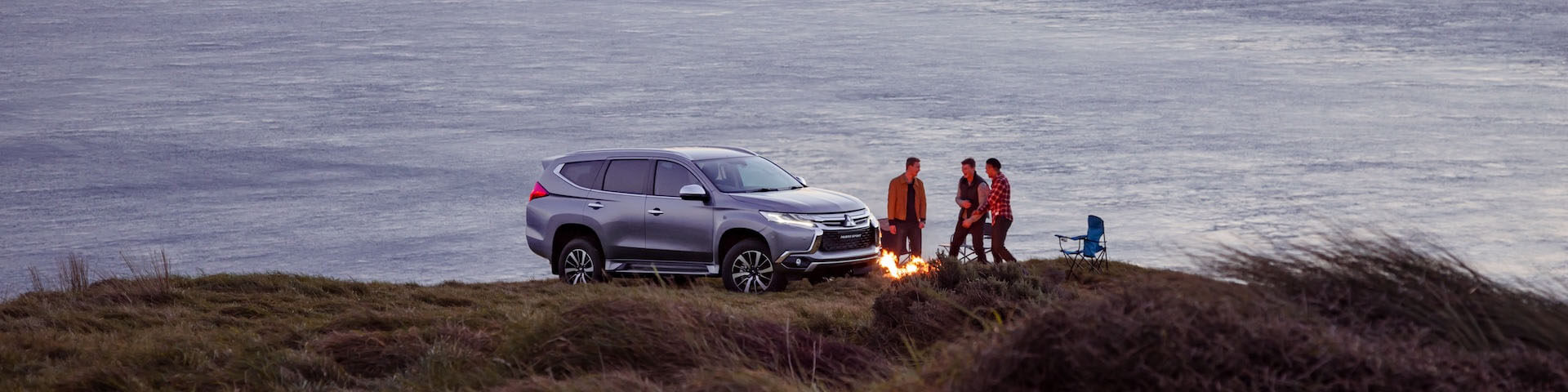 Mitsubishi Pajero Sport 4x4 wagon in silver.
