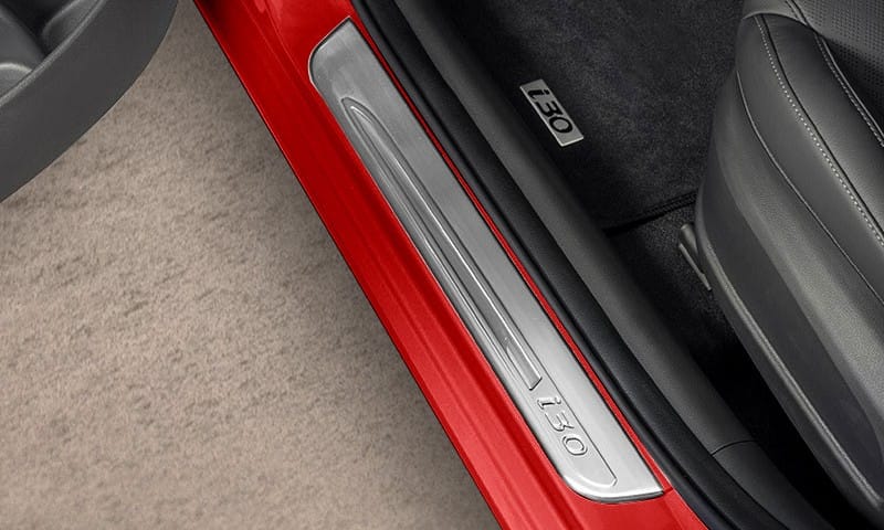Chrome scuff plates