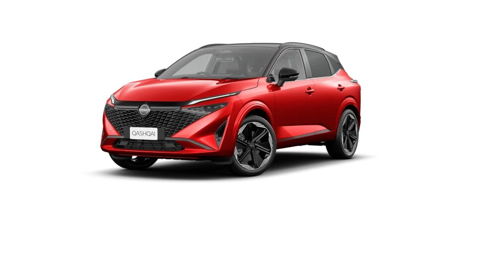 Two-Tone Fuji Sunset Red and Black Onyx Roof