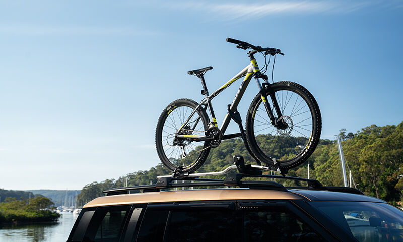 Bike carrier wheel on