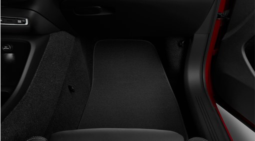Textile interior cabin floor mats