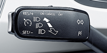 Cruise control with speed limiter