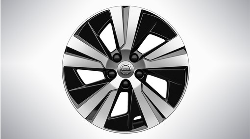 17" 5-Spoke Black Diamond Cut - 1047