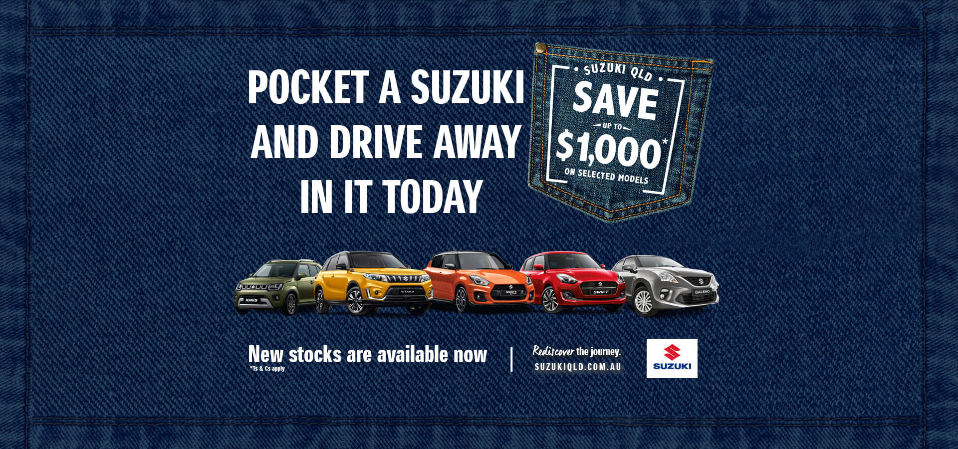 Pocket a Suzuki and drive away in it today.