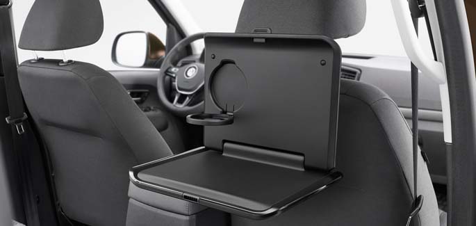 Folding table with cup holder