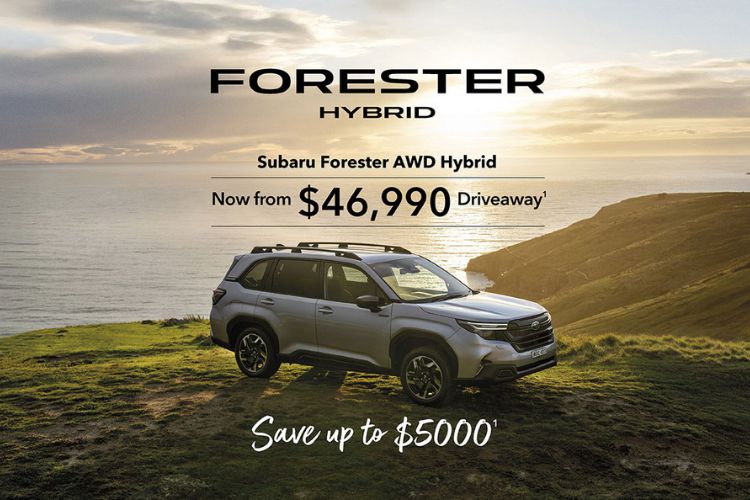 Subaru Forester AWD Hybrid now starting at $46,990 Driveaway *