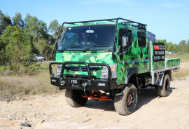 2025 Fuso Canter 4x4 4X4 CREW CAB  TOY HAULER  Tray Dropside