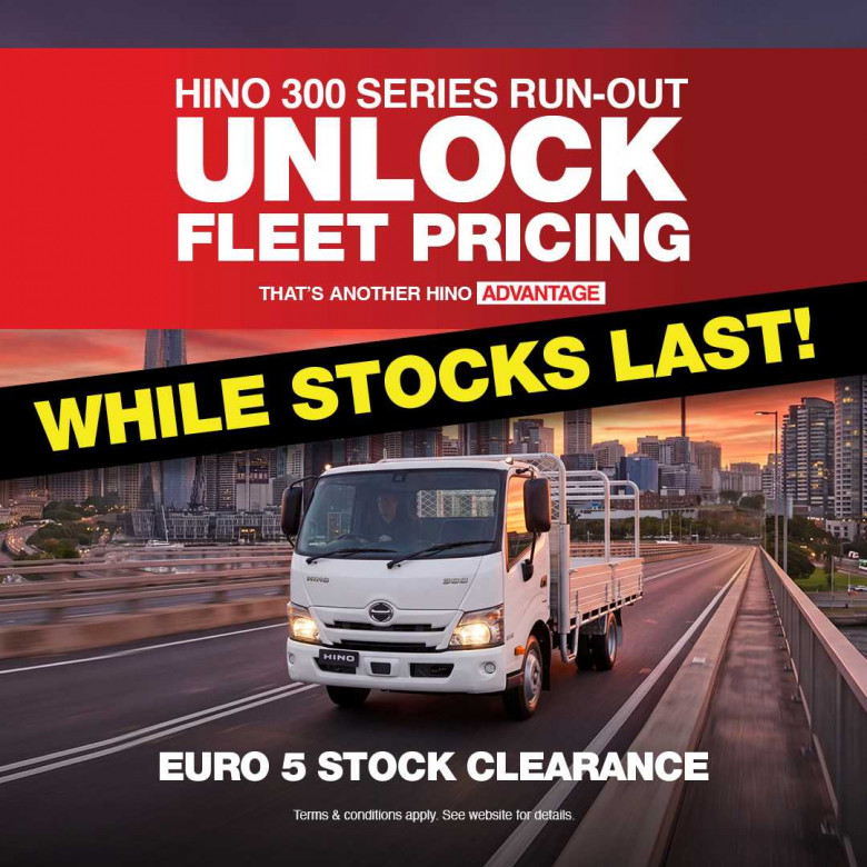 Hino 300 Series Euro 5 Run-Out