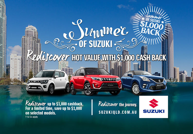 Spring into Suzuki and rediscover $1,000 Cash Back