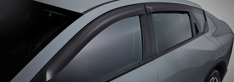 Slimline Weathershield Set - Matte Black