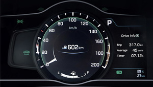 IONIQ Supervision cluster with 7