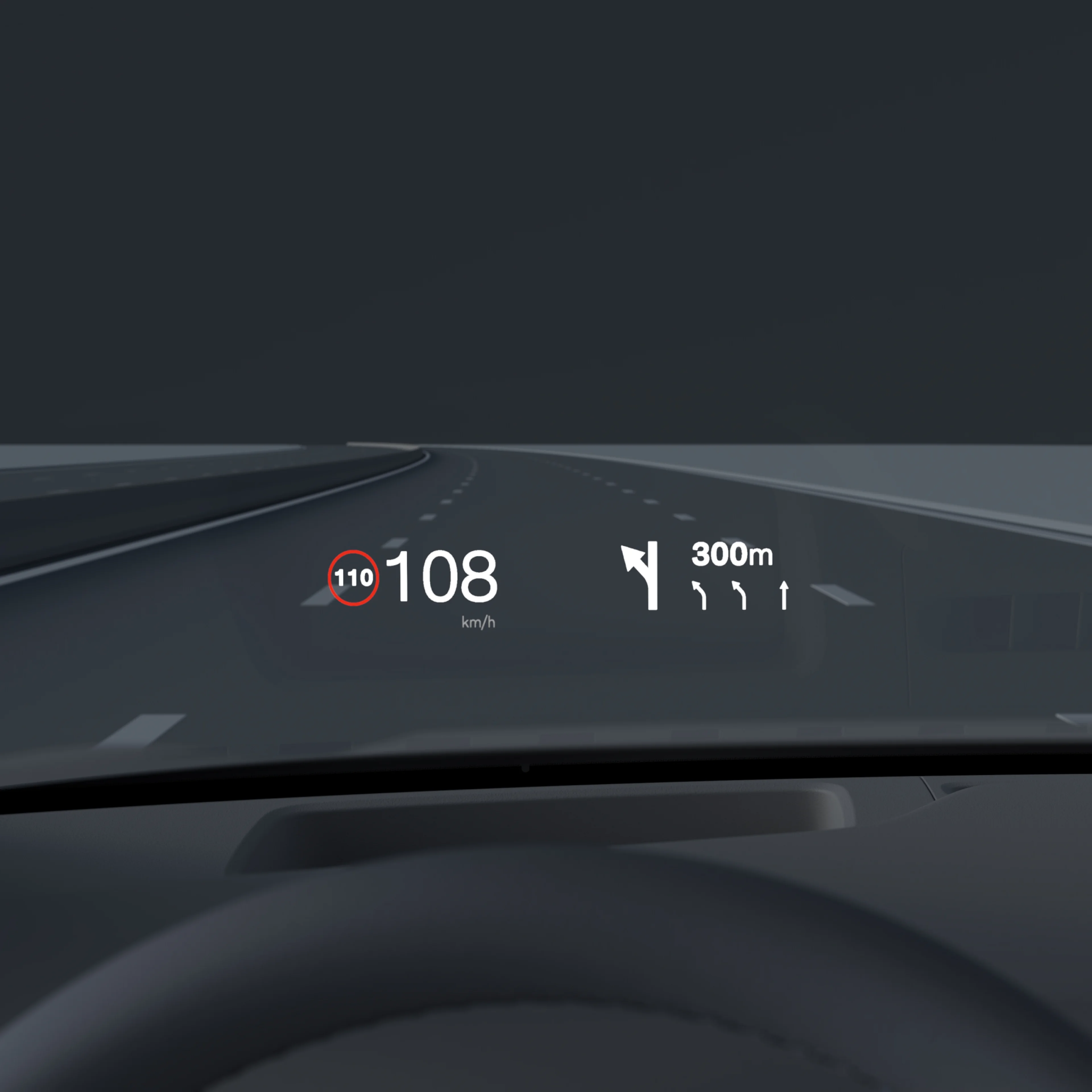 13.2-inch head-up display Image