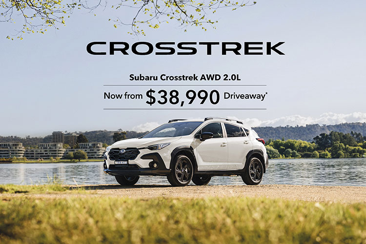 Subaru Crosstrek AWD 2.0L now starting at $38,990 driveaway¹