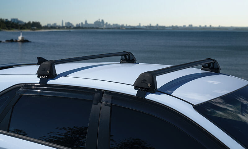Hyundai genuine roof racks - flush