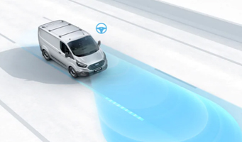 Transit Custom Lane Keep Assist with Lane Departure Warning